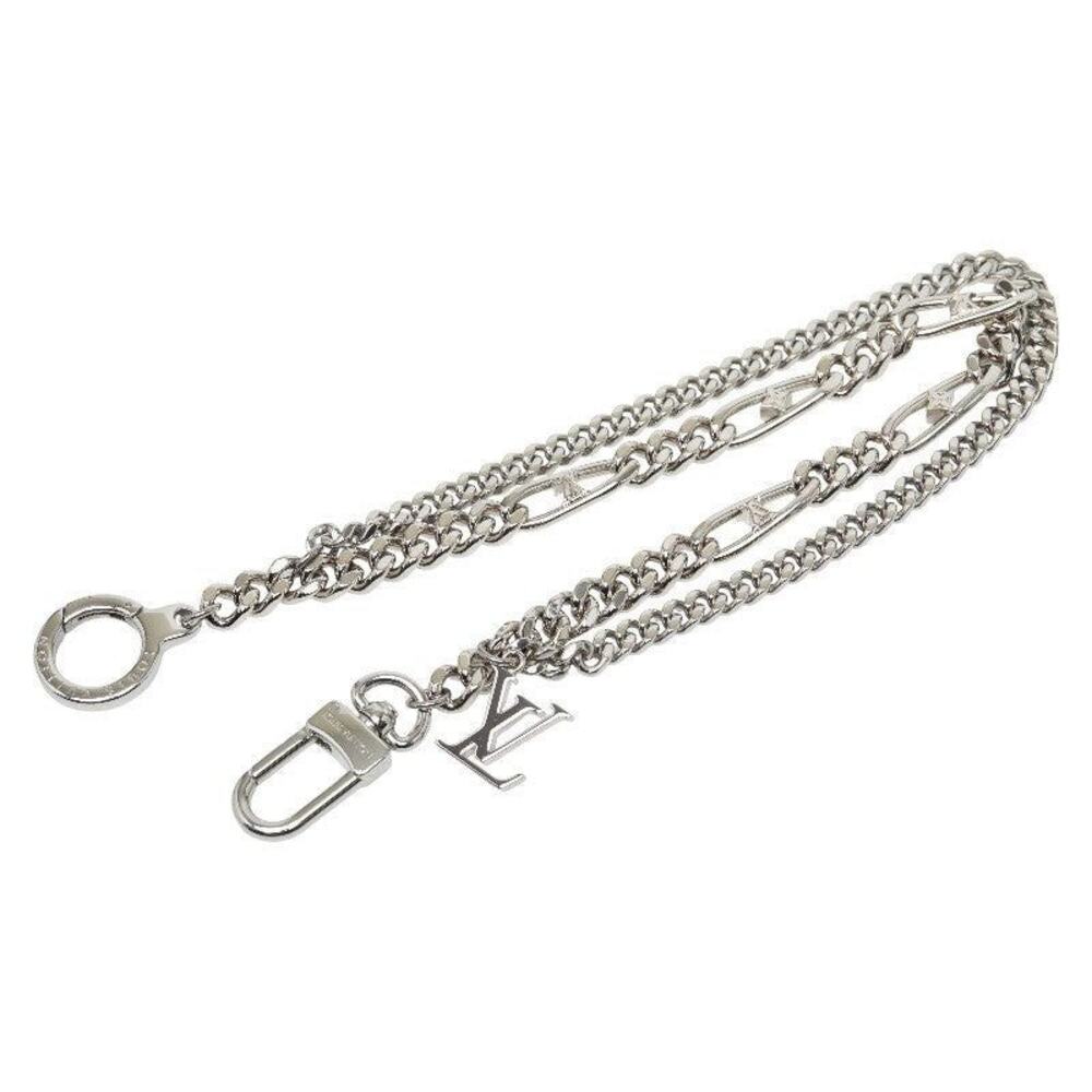 Louis Vuitton Metal Figaro Wallet Chain Silver